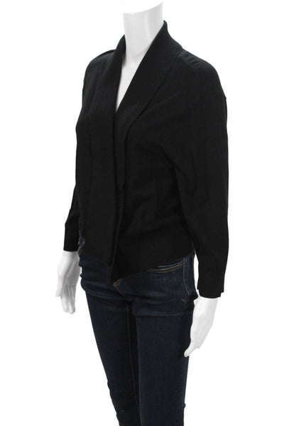 Calvin Klein Women Black Cardigan Long Sleeve Size L