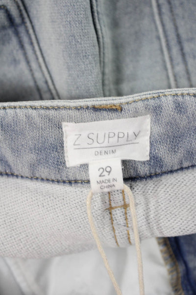 Z Supply Women High Rise Gray Jeans 94% Cotton Size 29