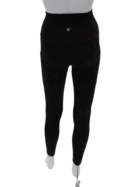 Lululemon Womens Ankle Leggings Black Nylon Elastane Size 2
