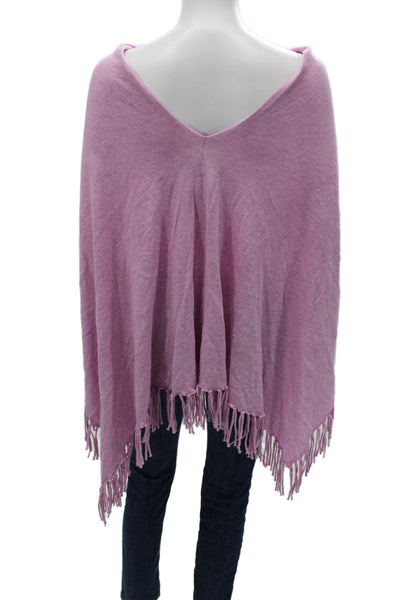 Minnie Rose Womens Purple Cotton Round Neck Sleeveless Blouse Size One Size