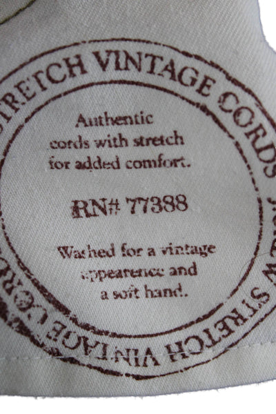 J Crew Womens Cropped Brown Pants Cotton Spandex Button Size 4 Petite