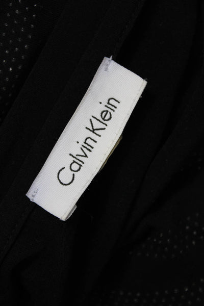 Calvin Klein Womens Basic Striped Black Crew Neck Short Sleeve T-Shirt Size S