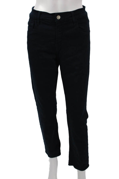 7 For All Mankind Women Black Straight Jeans High Rise Designer Size 31