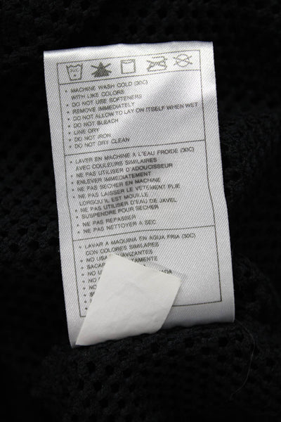 Nike Womens Full Zip Hoodie Black Long Sleeve Polyester Size M