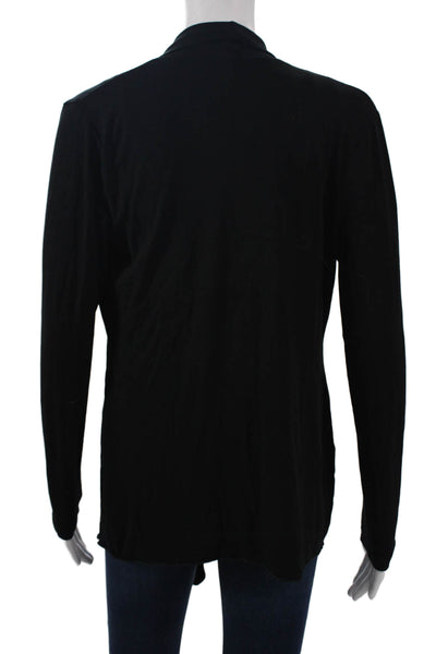 Sno Skins Womens Basic Silk Black Long Sleeve Sweater Size M