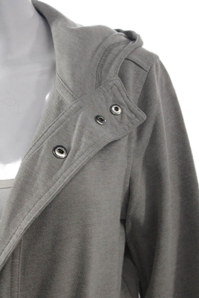 Lauren Ralph Lauren Women Anorak Jacket Gray Button Cotton Polyester Size M