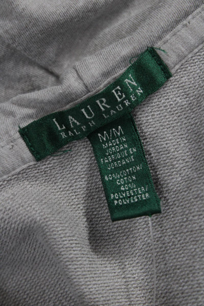 Lauren Ralph Lauren Women Anorak Jacket Gray Button Cotton Polyester Size M