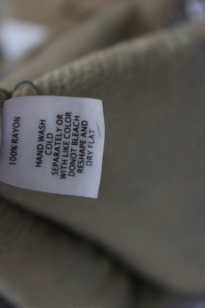 Ecru Womens Blue Geometric Rayon Sleeveless Tank Bohemian Size S