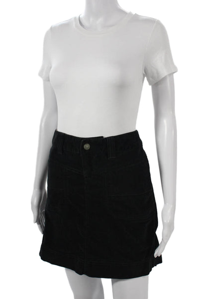 Athleta Womens Petite A-Line Mini Skirt Black Size 4