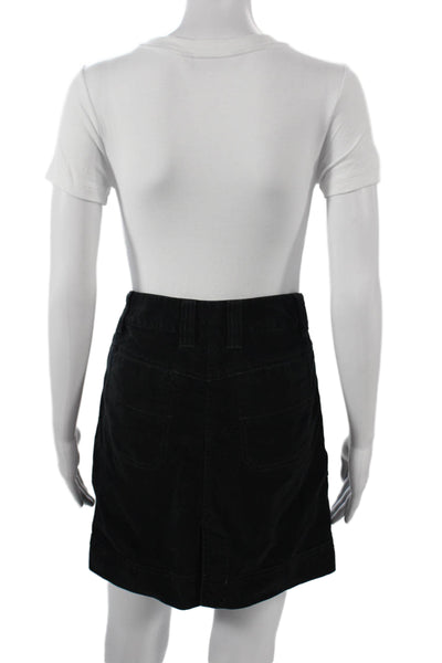 Athleta Womens Petite A-Line Mini Skirt Black Size 4