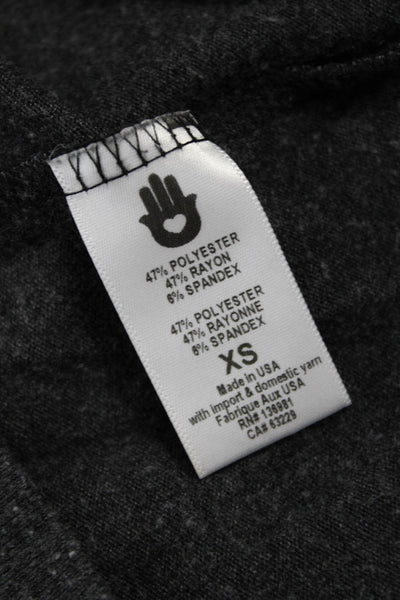 Spiritual Gangster Women Pullover Sweatshirts Dark Gray Heart Polyester Size XS