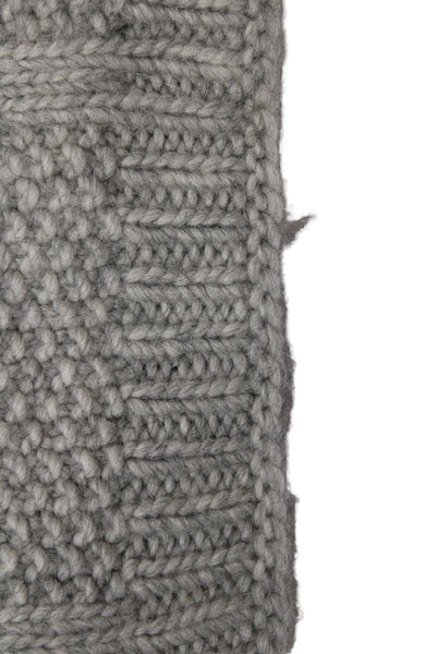 J Crew Womens Wool Cable Knit Scarf Gray Size 72"X10"