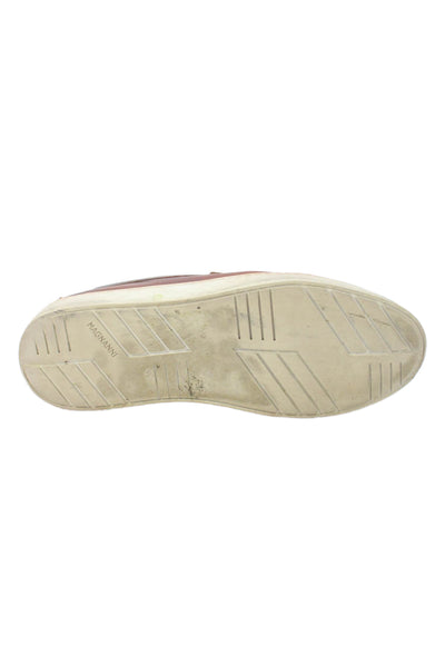 Magnanni Mens Leather Slip On Loafers Shoes Brown Size 10