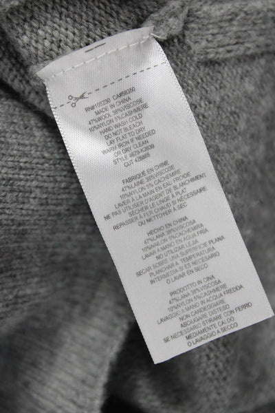 Joie Womens Gray V-Neck Pullover Sweater Wool Cashmere Long Sleeve Size XS