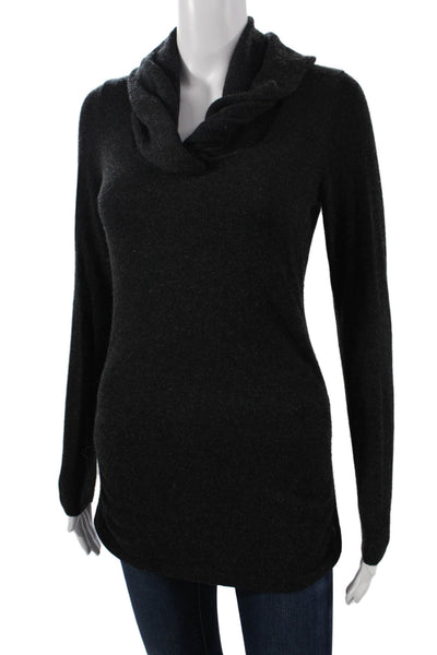 Elie Tahari Unisex Cashmere Turtleneck Pullover Black Size M