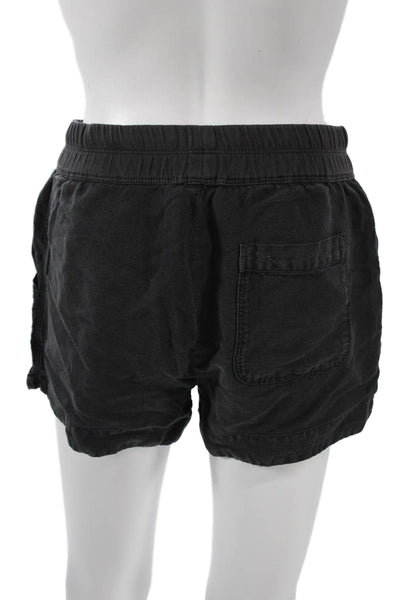 Standard James Perse Unisex Sweat Shorts Black Cotton Drawstring Size 1