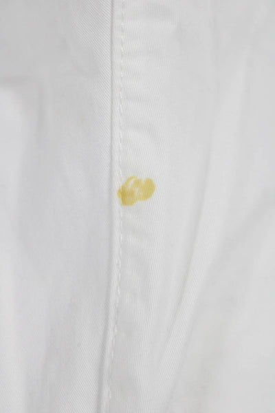 Banana Republic Unisex White Chino Shorts Size 2