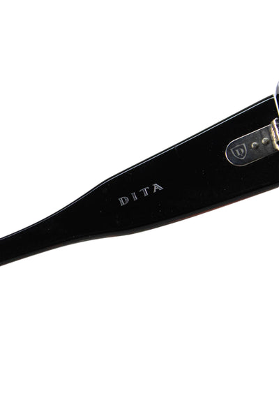 DITA Womens Vesoul Geometric Print Oversized Cat Eye Sunglasses Black