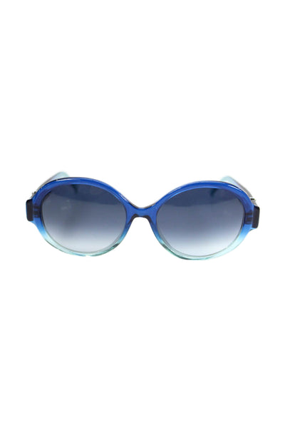 Robert Marc Womens Gradient Frame Circular Classic Sunglasses Blue
