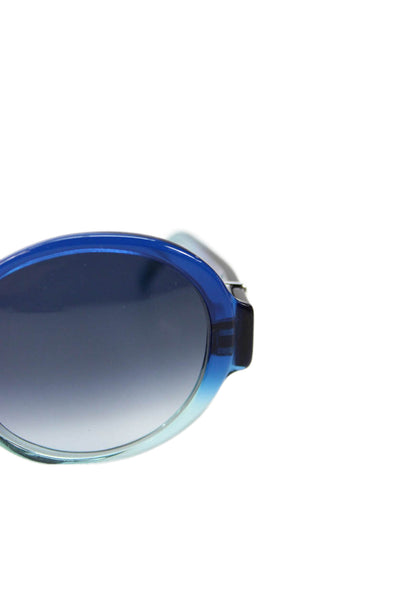 Robert Marc Womens Gradient Frame Circular Classic Sunglasses Blue
