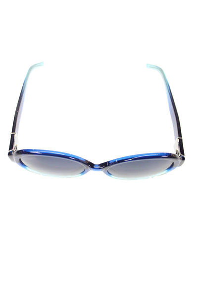 Robert Marc Womens Gradient Frame Circular Classic Sunglasses Blue