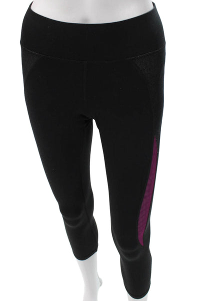Michi Womens Capri Leggings Black Size XS