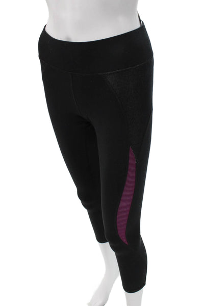 Michi Womens Capri Leggings Black Size XS
