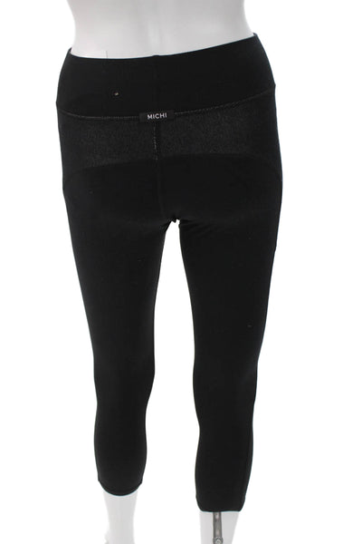 Michi Womens Capri Leggings Black Size XS