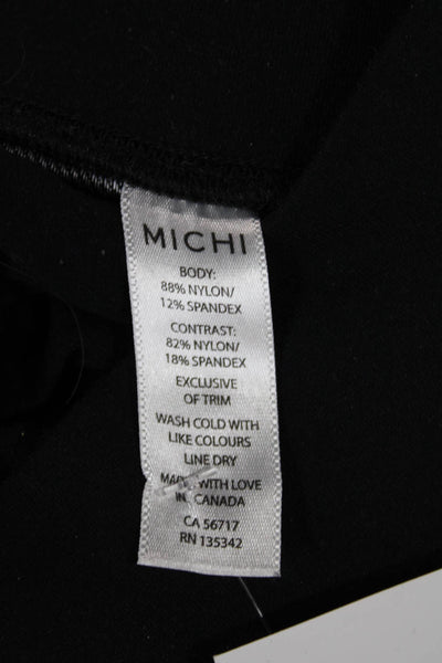 Michi Womens Capri Leggings Black Size XS