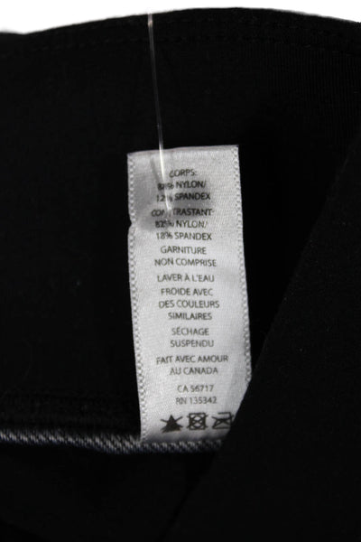 Michi Womens Capri Leggings Black Size XS