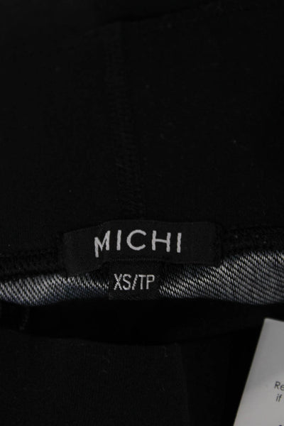 Michi Womens Capri Leggings Black Size XS