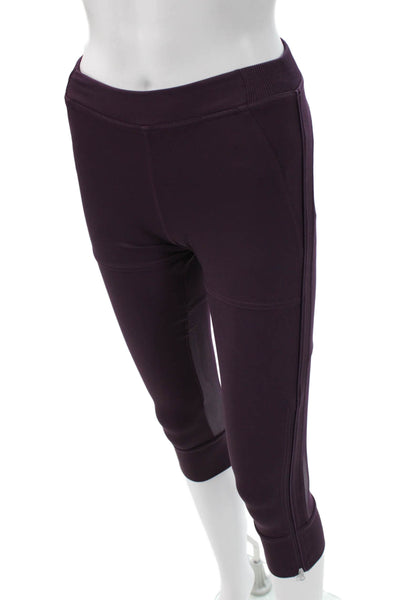 Adidas by Stella McCartney Women Capri Leggings Purple Nylon Zip Size XS