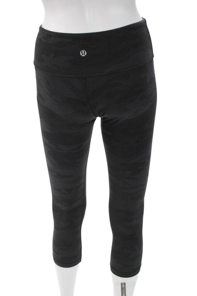 Lululemon Womens Black Camo Capri Leggings Size 4
