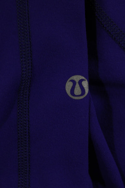 Lululemon Womens Purple Nylon Capri Leggings Size 4