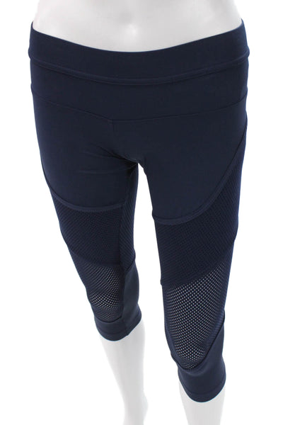Adidas by Stella McCartney Women Capri Leggings Dark Blue Polyamide Size XS