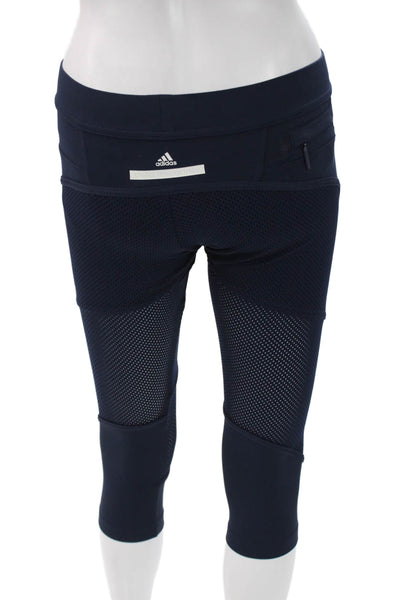 Adidas by Stella McCartney Women Capri Leggings Dark Blue Polyamide Size XS