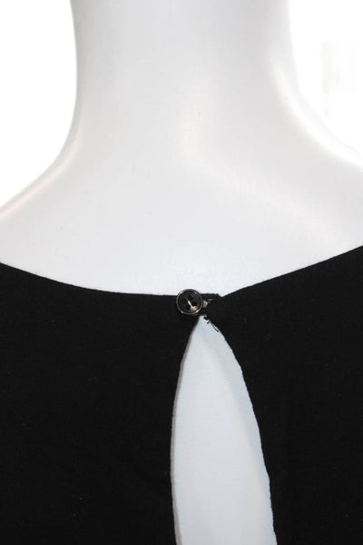 Boden Womens Sleeveless V-Neck Jumpsuit Black Polyester Blend Size 2P