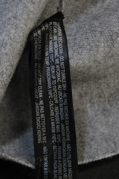 Zara Knit Women Fit & Flare Skirt Gray Viscose Mini Size S