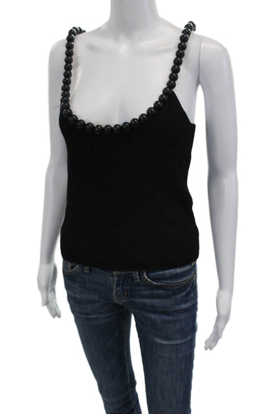 Zara Womens Black Camisole Sleeveless 90s Viscose Polyamide Size L