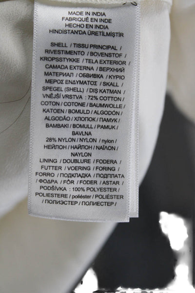 Lauren Ralph Lauren Women White A-Line Mini Skirt 72% Cotton Size 4
