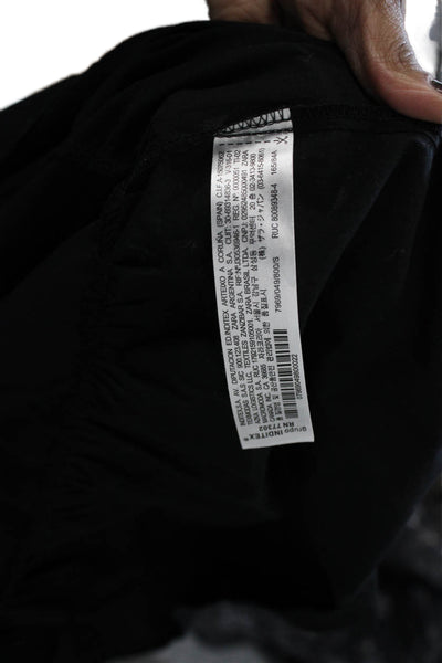 Zara Women Maxi Sundress Black Cotton Sleeveless Beach Size S
