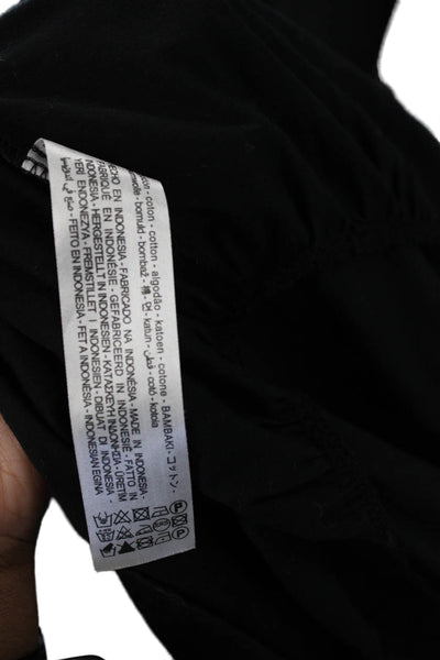 Zara Women Maxi Sundress Black Cotton Sleeveless Beach Size S
