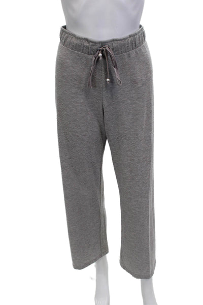 Donni Women Gray Drawstring Polyester Blend Sweatpants Size M
