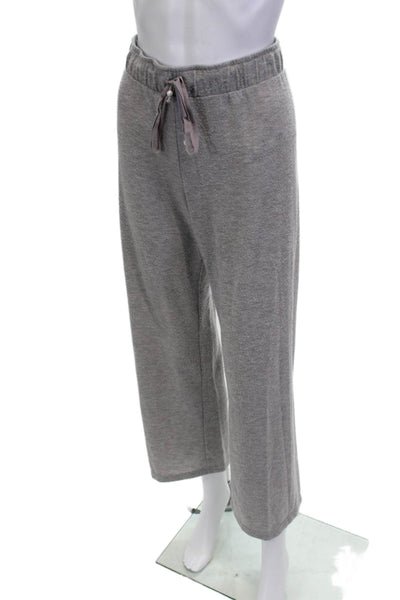 Donni Women Gray Drawstring Polyester Blend Sweatpants Size M
