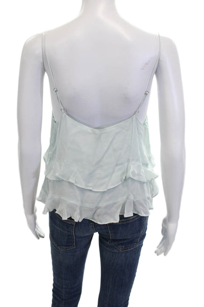 J Crew Womens Sleeveless Camisole Light Blue 100% Viscose Bohemian Size M