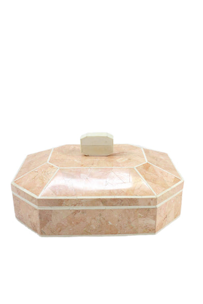 Designer Orange Tessellated Stone Cedar Lined Box 11"x9"x5"
