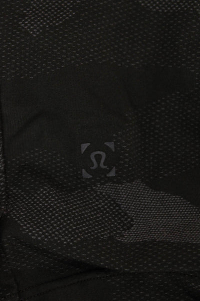 Lululemon Mens Dark Gray Camo Sweat Shorts Polyester Drawstring Size M
