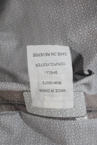 Zero Restriction Mens Windbreaker Dark Blue High Neck Zip Polyester Size S