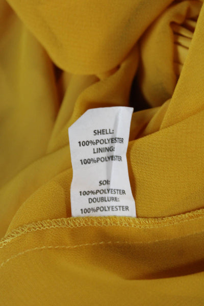 Ramy Brook Womens Sundress Yellow V-Neck Sleeveless Short Size XS