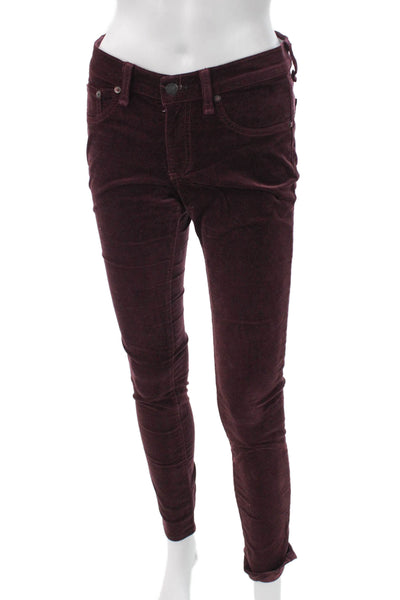 Rag & Bone Jean Women Purple Jegging Cotton Blend Button Size 27